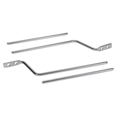 Sun Visor Rods, Polished Stainless (pair), 69-77 Ford Bronco